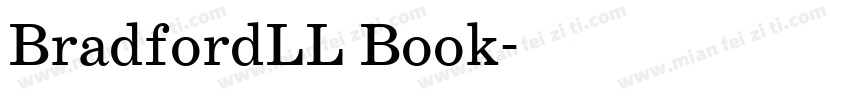 BradfordLL Book字体转换